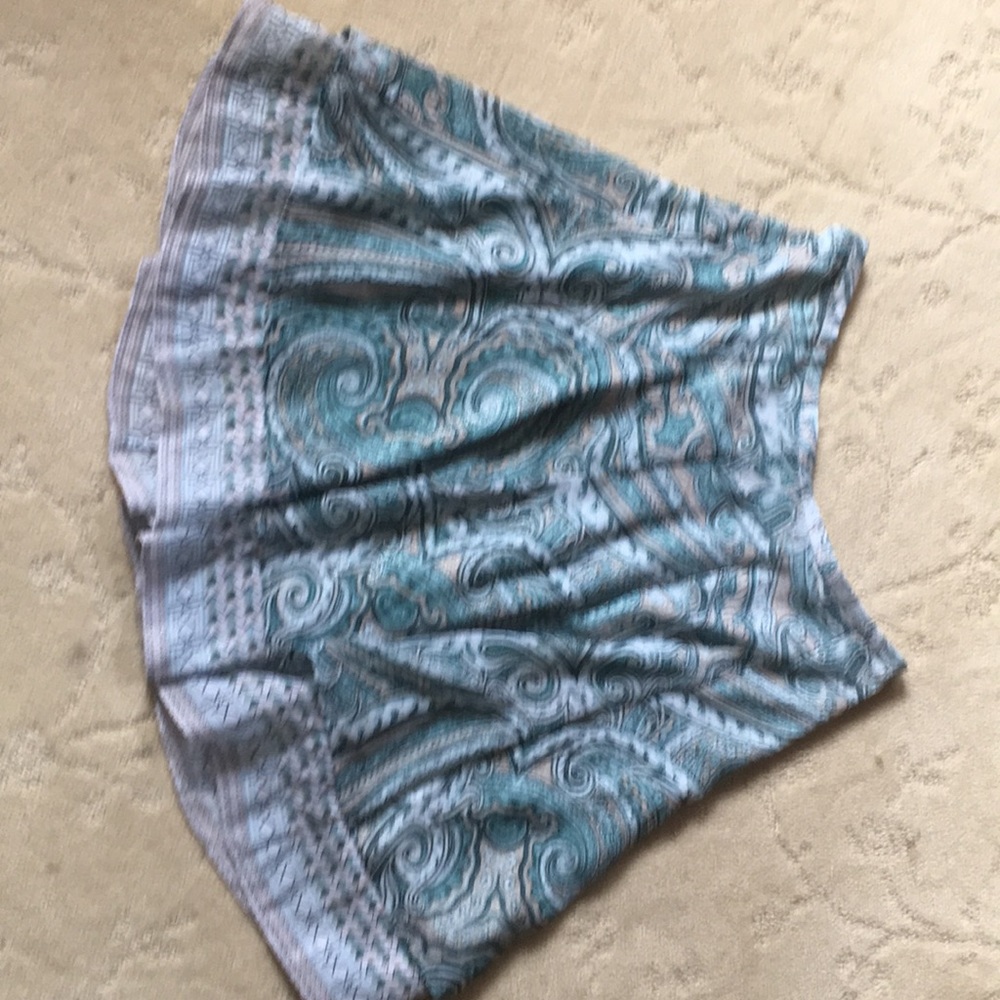 WHBM layered skirt green-multi size 4
